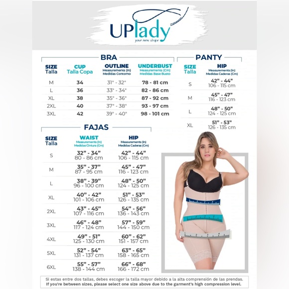 UPLady Style# 6153 Shapewear (fajas) Size 4XL - Picture 7 of 7